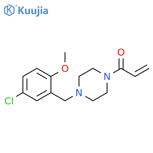 1-[4-[(5-Chloro-2-methoxyphenyl)methyl]-1-piperazinyl]-2-propen-1-one structure