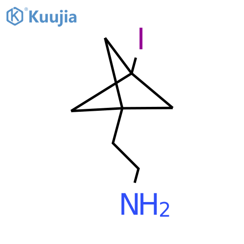 2-{3-iodobicyclo1.1.1pentan-1-yl}ethan-1-amine structure