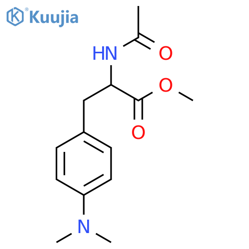 Methyl 3-[4-(dimethylamino)phenyl]-2-acetamidopropanoate structure