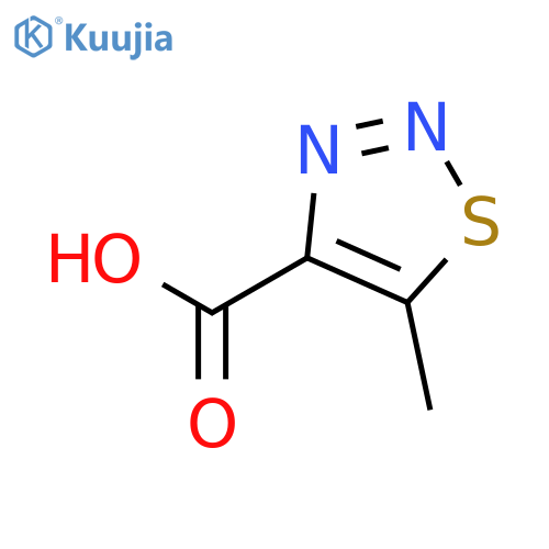 5-Methyl-1,2,3-thiadiazole-4-carboxylic acid structure