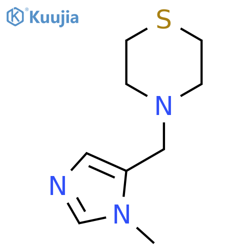 4-[(1-methyl-1H-imidazol-5-yl)methyl]thiomorpholine structure