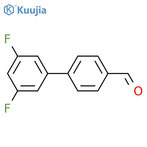 3',5'-Difluoro-[1,1'-biphenyl]-4-carbaldehyde structure
