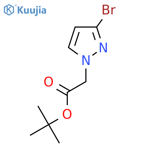 tert-butyl 2-(3-bromo-1H-pyrazol-1-yl)acetate structure