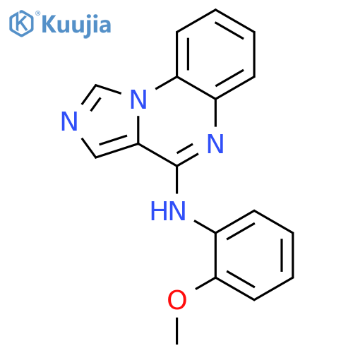 Imidazo[1,5-a]quinoxalin-4-amine, N-(2-methoxyphenyl)- structure