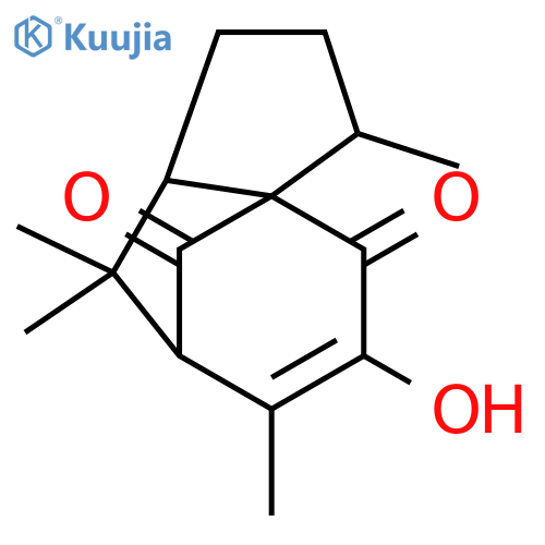 4H-3a,7-Methanoazulene-4,9-dione,1,2,3,7,8,8a-hexahydro-5-hydroxy-3,6,8,8-tetramethyl-, (3R,3aS,7S,8aR)- (9CI) structure