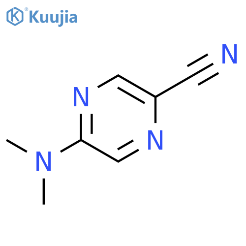 5-(dimethylamino)pyrazine-2-carbonitrile structure