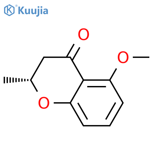 4H-1-Benzopyran-4-one,2,3-dihydro-5-methoxy-2-methyl-, (2R)- structure