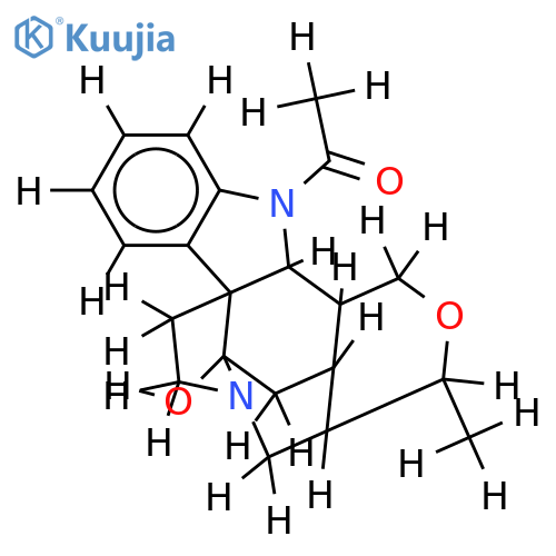 (19S)-1-acetyl-17,19-epoxy-curan-3-ol structure
