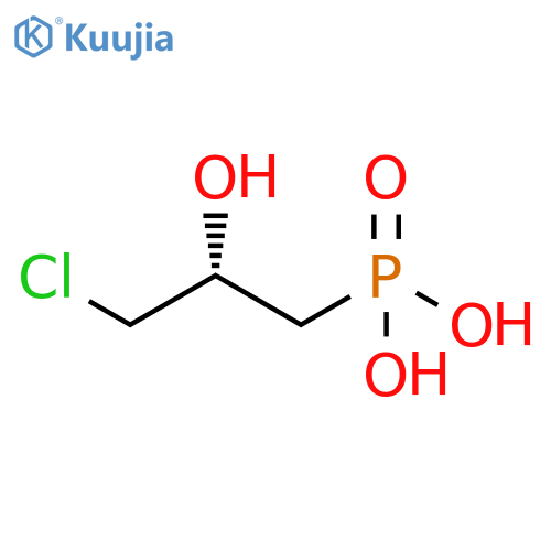 (2R)-3-chloro-2-hydroxypropylphosphonic acid structure