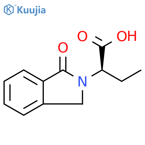 (R)-2-(1-oxoisoindolin-2-yl)butanoic acid structure