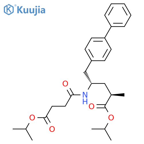 (2R,4S)-Isopropyl 5-(1,1'-biphenyl-4-yl)-4-(4-isopropoxy-4-oxobutanamido)-2-methylpentanoate structure