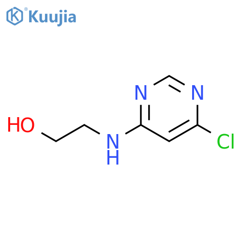 2-[(6-chloropyrimidin-4-yl)amino]ethan-1-ol structure