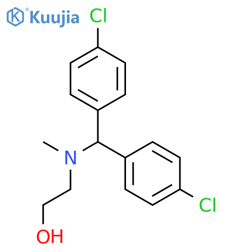Ethanol, 2-[[bis(4-chlorophenyl)methyl]methylamino]- structure