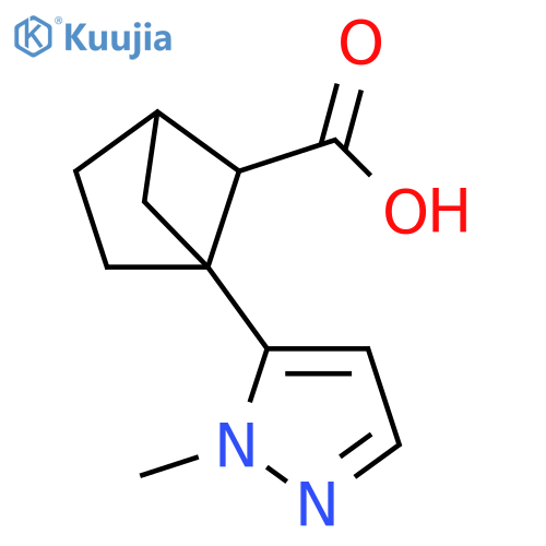 1-(1-methyl-1H-pyrazol-5-yl)bicyclo2.1.1hexane-5-carboxylic acid structure
