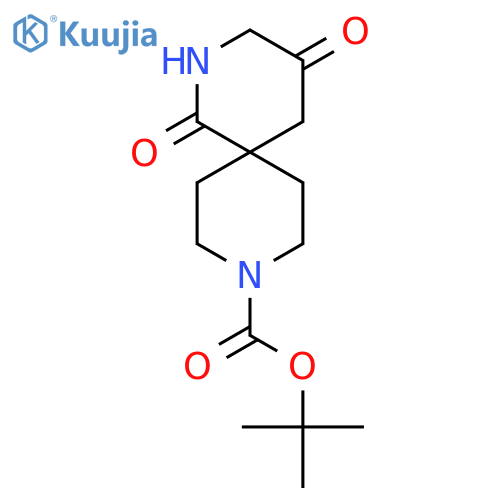 tert-butyl 1,4-dioxo-2,9-diazaspiro5.5undecane-9-carboxylate structure