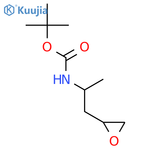 tert-butyl N-1-(oxiran-2-yl)propan-2-ylcarbamate structure