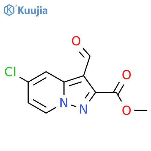 methyl 5-chloro-3-formylpyrazolo1,5-apyridine-2-carboxylate structure