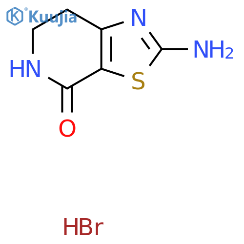 2-amino-4H,5H,6H,7H-1,3thiazolo5,4-cpyridin-4-one hydrobromide structure