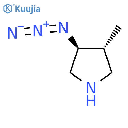 rac-(3R,4S)-3-azido-4-methylpyrrolidine structure