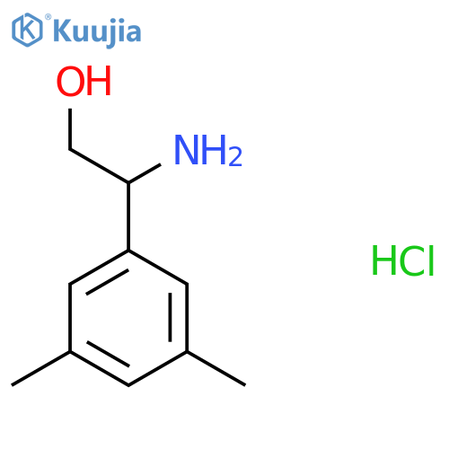 2-amino-2-(3,5-dimethylphenyl)ethan-1-ol hydrochloride structure