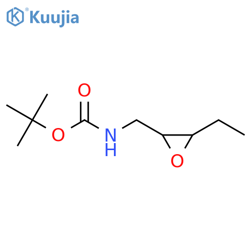 tert-butyl N-(3-ethyloxiran-2-yl)methylcarbamate structure