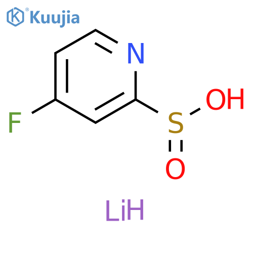 lithium(1+) ion 4-fluoropyridine-2-sulfinate structure
