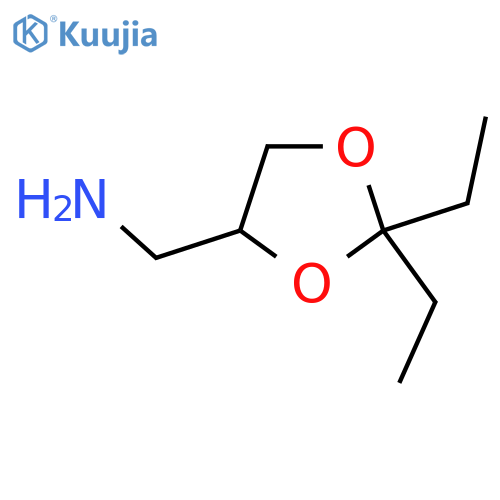 (2,2-diethyl-1,3-dioxolan-4-yl)methanamine structure