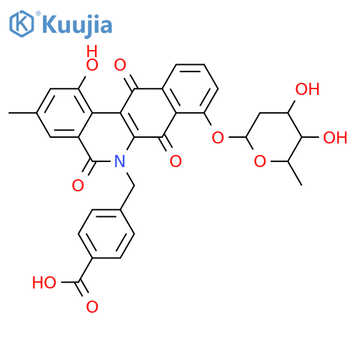 Jadomycin hydroxy 4-AMBA; 5-Ketone structure