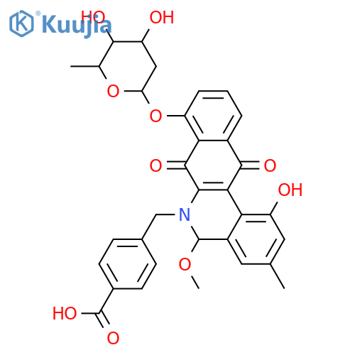 Jadomycin hydroxy 4-AMBA; 5-Me ether structure