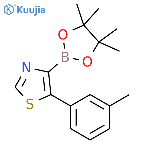 5-(3-Tolyl)thiazole-4-boronic acid pinacol ester structure