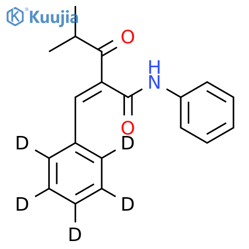 N-4-Phenyl a-Benzylidene-d5 Isobutyrylacetamide structure