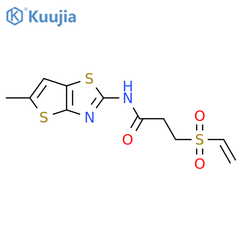 3-(ethenesulfonyl)-N-{5-methylthieno2,3-d1,3thiazol-2-yl}propanamide structure