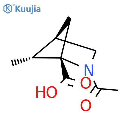 rac-(1R,4S,5S)-2-acetyl-5-methyl-2-azabicyclo[2.1.1]hexane-1-carboxylic acid structure