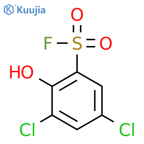 Benzenesulfonylfluoride, 3,5-dichloro-2-hydroxy- structure