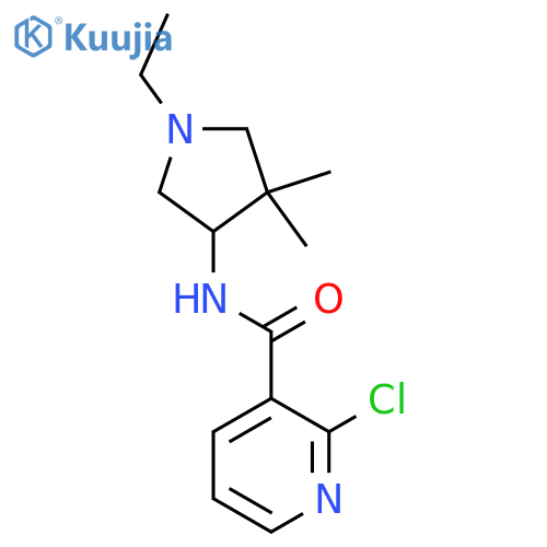 2-Chloro-N-(1-ethyl-4,4-dimethylpyrrolidin-3-yl)pyridine-3-carboxamide structure
