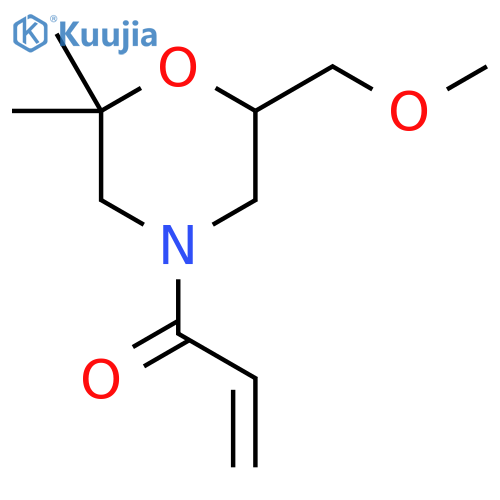 1-[6-(Methoxymethyl)-2,2-dimethylmorpholin-4-yl]prop-2-en-1-one structure