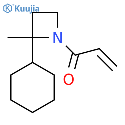 1-(2-Cyclohexyl-2-methylazetidin-1-yl)prop-2-en-1-one structure