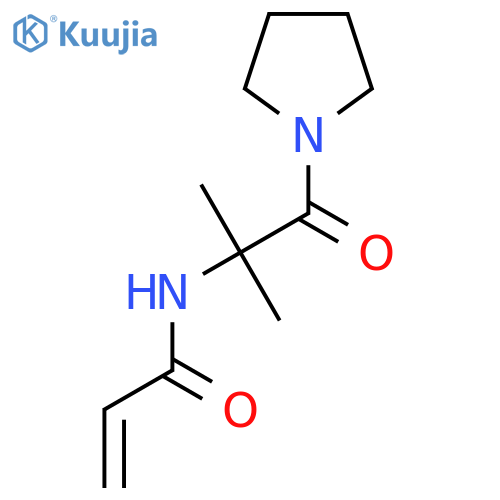 n-[2-Methyl-1-oxo-1-(pyrrolidin-1-yl)propan-2-yl]prop-2-enamide structure