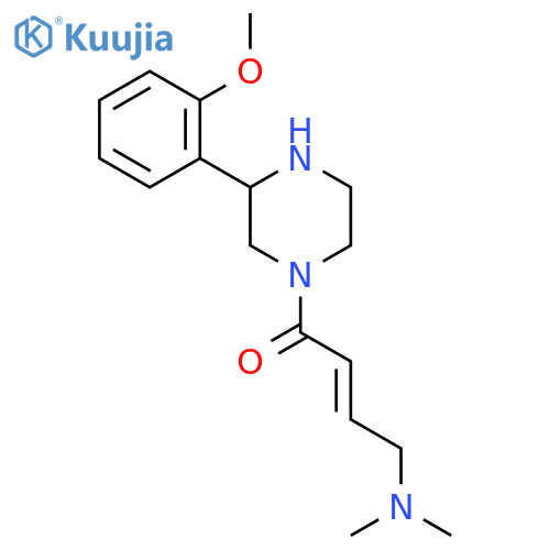 4-(Dimethylamino)-1-[3-(2-methoxyphenyl)piperazin-1-yl]but-2-en-1-one structure
