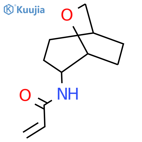 N-{6-oxabicyclo3.2.2nonan-4-yl}prop-2-enamide structure