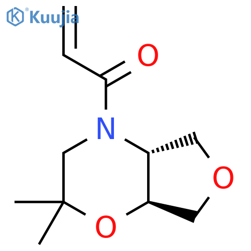 Rac-1-[(4ar,7as)-2,2-dimethyl-hexahydro-2h-furo[3,4-b][1,4]oxazin-4-yl]prop-2-en-1-one structure