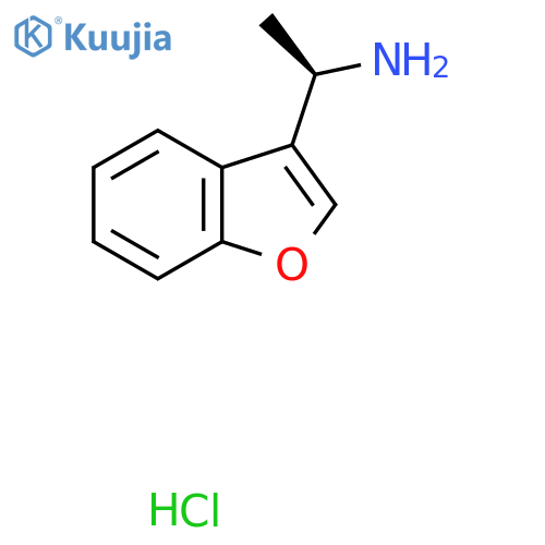 (1R)-1-(1-benzofuran-3-yl)ethan-1-amine hydrochloride structure