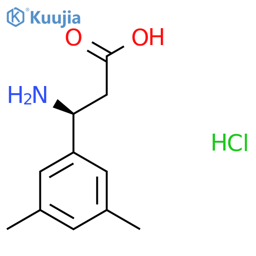 (3S)-3-amino-3-(3,5-dimethylphenyl)propanoic acid hydrochloride structure