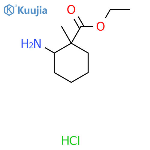ethyl 2-amino-1-methylcyclohexane-1-carboxylate hydrochloride structure