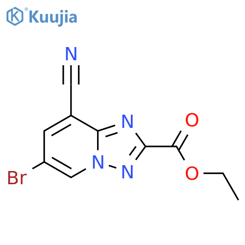 ethyl 6-bromo-8-cyano-1,2,4triazolo1,5-apyridine-2-carboxylate structure