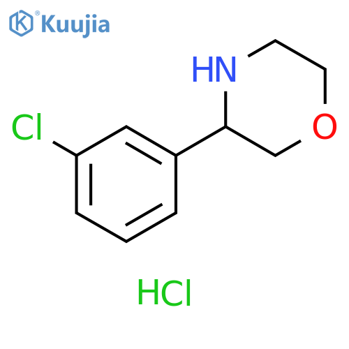 3-(3-chlorophenyl)morpholine hydrochloride structure