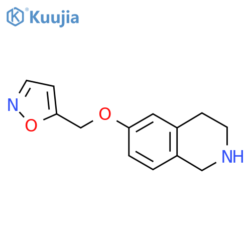 6-(1,2-oxazol-5-yl)methoxy-1,2,3,4-tetrahydroisoquinoline structure