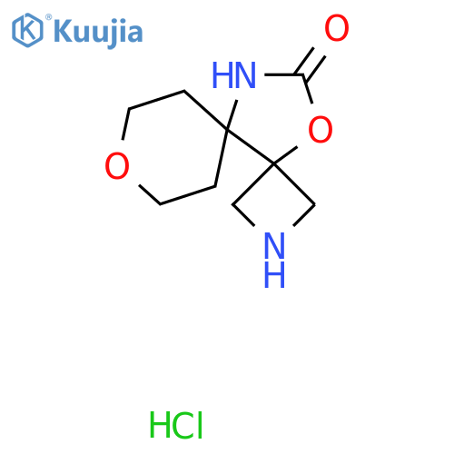 8,13-dioxa-2,11-diazadispiro3.0.5^{5}.3^{4}tridecan-12-one hydrochloride structure