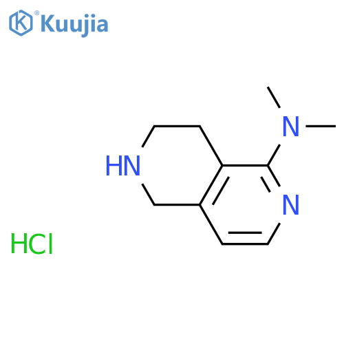 N,N-dimethyl-5,6,7,8-tetrahydro-2,6-naphthyridin-1-amine hydrochloride structure