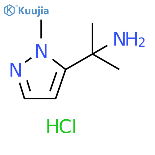 2-(1-methyl-1H-pyrazol-5-yl)propan-2-amine dihydrochloride structure